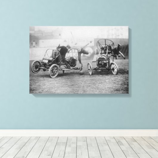 "Auto Polo"-sportauto's Canvas Afdruk (Insitu (Houten vloer))