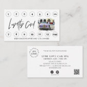 *~* Auto QR Lube Car Wash - LOGO beloningen Dank u Klantenkaartje (Voorkant / Achterkant)