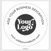 Auto Raam Decal Merk Logo Website Wit Sticker (Vel)