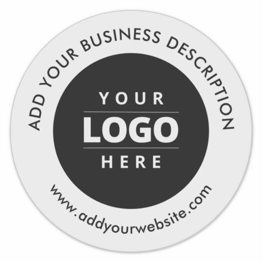 Auto Raam Decal Merk Logo Website Wit Zwart Sticker (Voorkant)