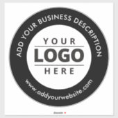 Auto Raam Decal Merk Logo Website Zwart Wit Sticker (Vel)