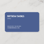 Auto Raam Tint Visitekaartje (Achterkant)