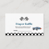 Auto Race Baby shower Luier Raffle Aanvraag Kaart (Voorkant)