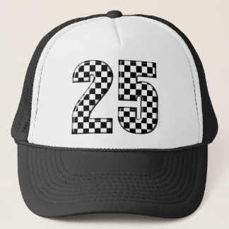 auto-race-checkers nummer 25 trucker pet