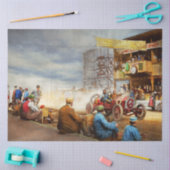 Auto - Race - Eet mijn stof uit 1910 Tissuepapier (Craft)