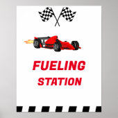 Auto Race Growing Up Twee Snelle Brandstof Station Poster (Voorkant)