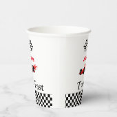 Auto race jongen2e verjaardagsfeestje papieren bekers (Rechts)