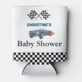 Auto race jongen Baby shower party Blikjeskoeler (Voorkant)