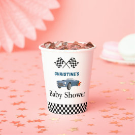 Auto race jongen Baby shower party Papieren Bekers