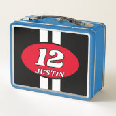 Auto race nummer ontwerp aangepaste kinderen (Achterkant)