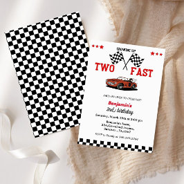 Auto race Opgroeien twee snelle tweede jongen verj Kaart