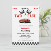 Auto race Opgroeien twee snelle tweede jongen verj Kaart (Staand voorkant)