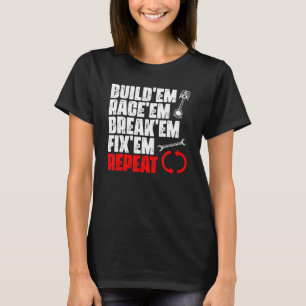 Auto-raceauto's voor een auto-racer racecar t-shirt