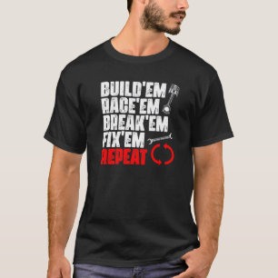 Auto-raceauto's voor een auto-racer racecar t-shirt