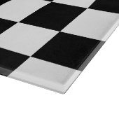 Auto racegestuurde vlag zwart-wit patroon snijplank (Hoek)