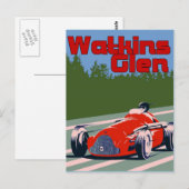 Auto Racer, Watkins Glen Briefkaart (Voorkant / Achterkant)