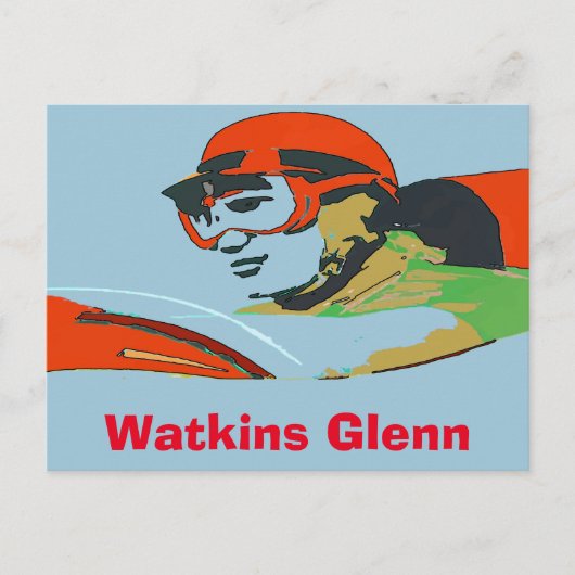 Auto Racer, Watkins Glenn Briefkaart (Voorkant)
