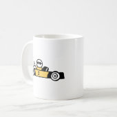 Auto-races, auto-racisme koffiemok (Voorkant links)