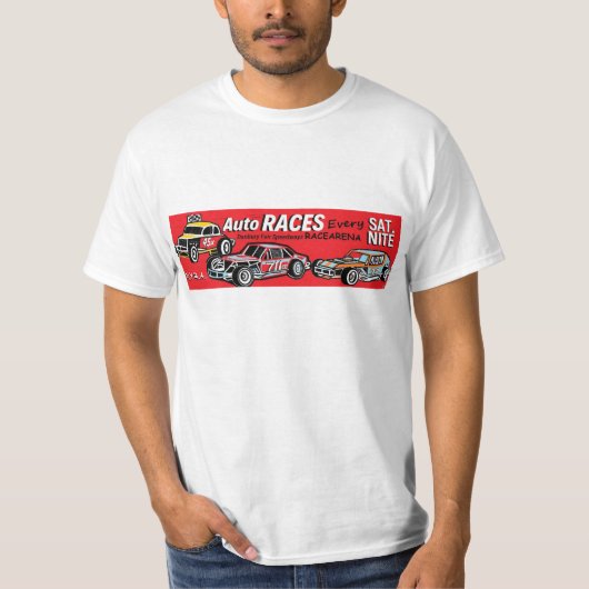 Auto Races Danbury Speedways Racearena SNYRA T-shirt (Voorkant)