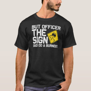 Auto-races voor mannen met drijfveren raci t-shirt