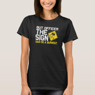 Auto-races voor mannen met drijfveren raci t-shirt