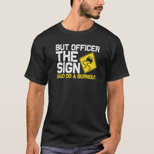 Auto-races voor mannen met drijfveren raci t-shirt