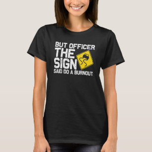 Auto-races voor mannen met drijfveren raci t-shirt