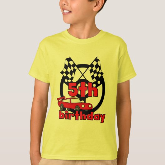 Auto Racing 5e Verjaardag Tshirts en geschenken (Voorkant)