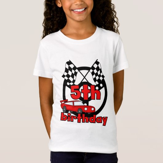 Auto Racing 5e Verjaardag Tshirts en geschenken (Voorkant)