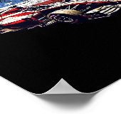 Auto Racing Auto Amerikaanse vlag 4 juli Poster (Hoek)