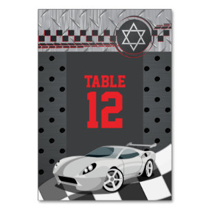 Auto Racing Bar Mitzvah Kaart