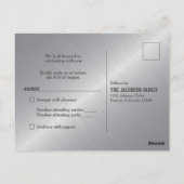 Auto Racing Bar Mitzvah RSVP Briefkaart (Achterkant)