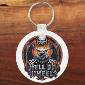 Auto Racing Checkered Flag Motorsport Accessoires Sleutelhanger (Achterkant)