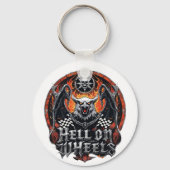 Auto Racing Checkered Flag Motorsport Accessoires Sleutelhanger (Achterkant)