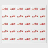 Auto-Racing Cool Illustratie Cadeaupapier (Vlak)