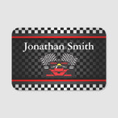 Auto Racing Design Name Tag (Voorkant)