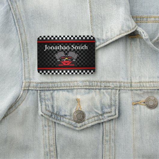 Auto Racing Design Name Tag (In situ)