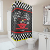 Auto-Racing Design Shower Curtain Douchegordijn (In situ)