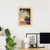 Auto Racing Grand Prix Monaco 1933 Poster (Thuiskantoor)