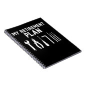 Auto Racing Mannen Quottes for Retiree Dad Notitieboek (Rechterzijde)