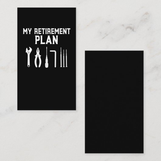 Auto Racing Mannen Quottes for Retiree Dad Visitekaartje (Voorkant / Achterkant)