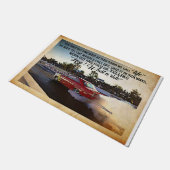 Auto Racing Mat - Gepersonaliseerde welkomstmat (Schuin)