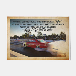 Auto Racing Mat - Gepersonaliseerde welkomstmat