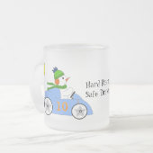 Auto Racing Matglas Koffiemok (Voorkant links)