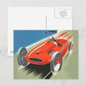  Auto Racing Post Kaarten (Voorkant / Achterkant)