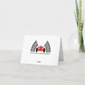 Auto Racing Race Car Bedankt voor de lege notitie (Achterkant)