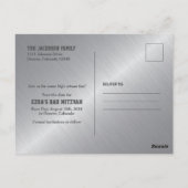 Auto Racing Racecar Bar Mitzvah Save the Date Briefkaart (Achterkant)