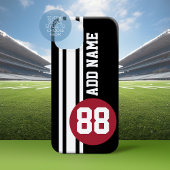 Auto Racing Stripes met aangepast nummer en naam Case-Mate iPhone Case