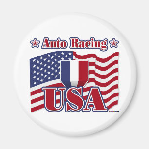 Auto Racing USA Magneet