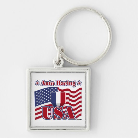 Auto Racing USA Sleutelhanger (Voorkant)